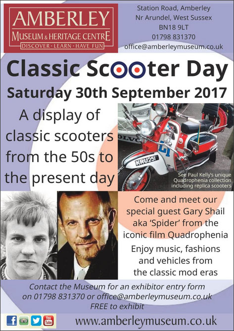 Classic Scooter Day at Amberley Museum  And Heritage Centre
